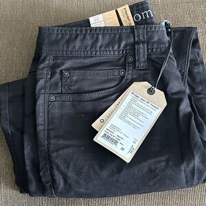 Prana Men’s Bridger Jean denim slim fit 30x36 black out New with tags